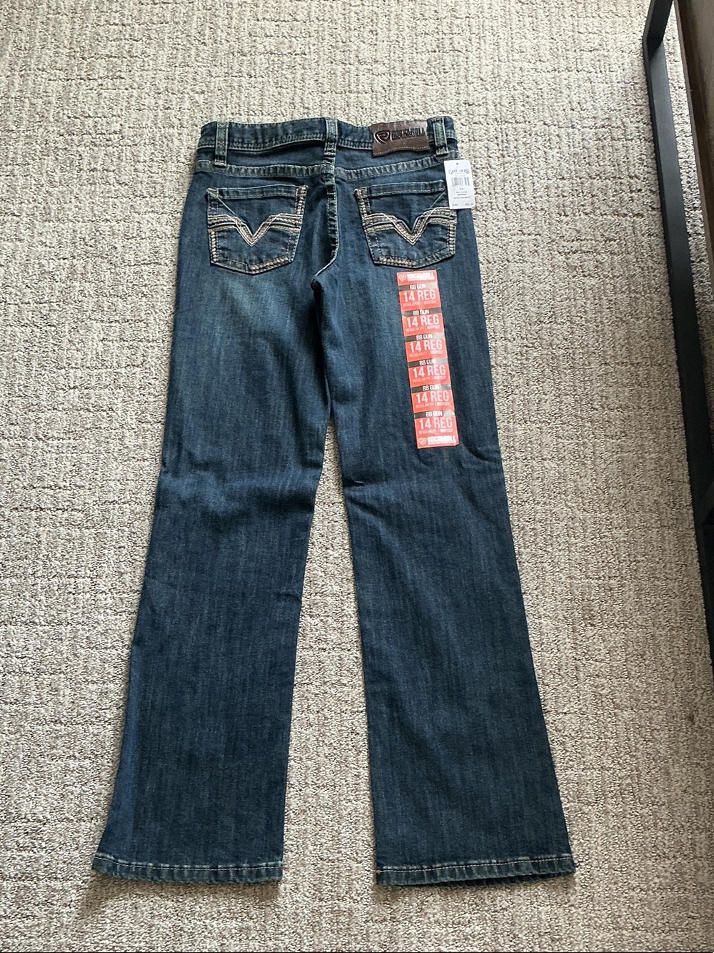 Kids' Dark Blue Boot Cut Jeans - 14 Regular -